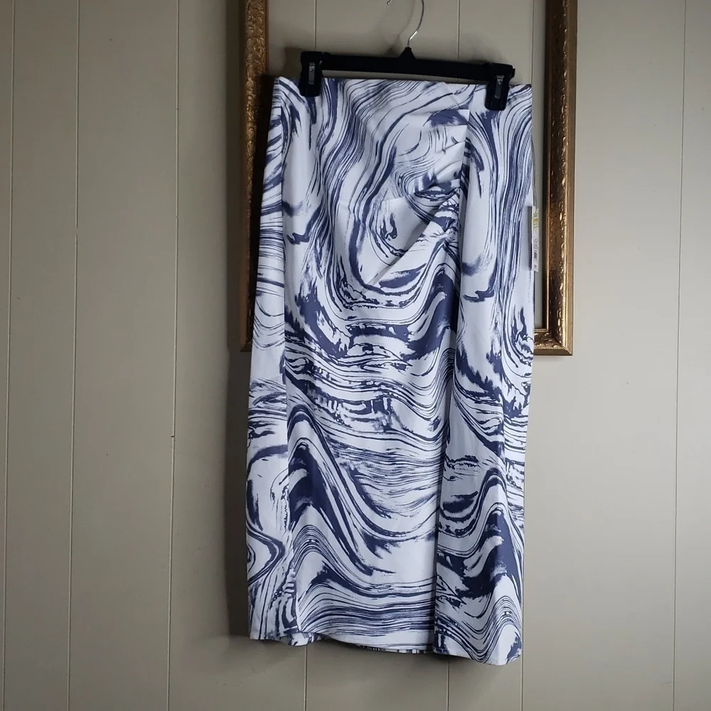 Women's Runched Satin Midi Slip Skirt - A New Day - Picture 4 of 9